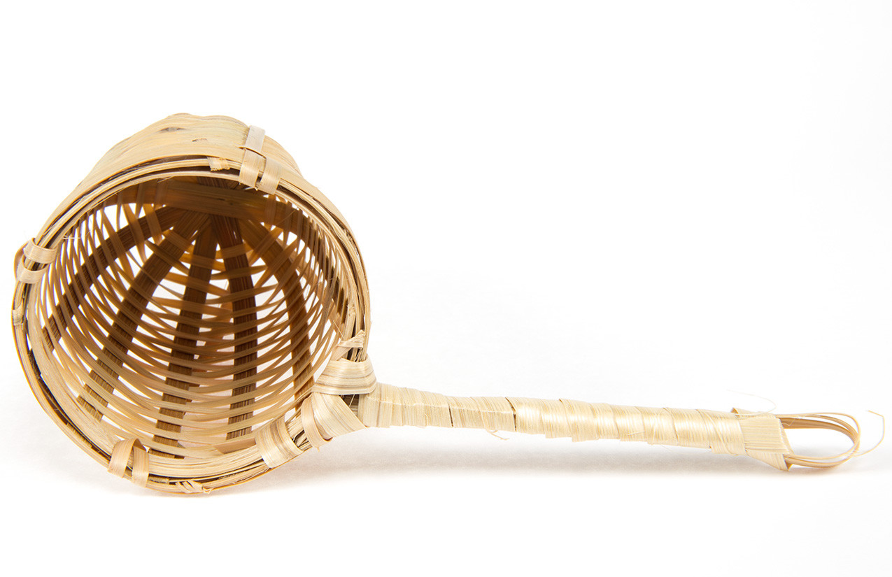 Bambussieb mit einem Henkel,  6,5cm
