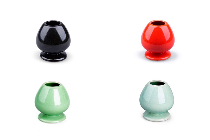 Matcha-Besenhalter - 4 Farben (schwarz, rot, grün, türkis)
