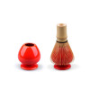 Matcha-Besenhalter (Farbe: rot)