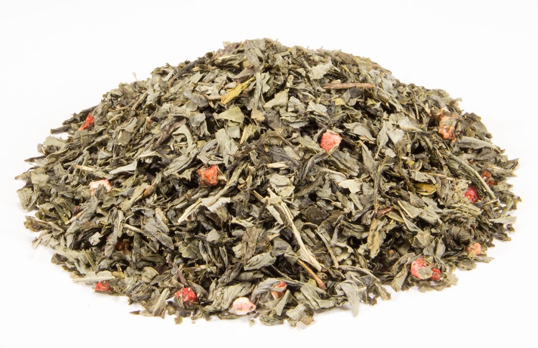 Grüntee Sencha 'Erdbeere', entkoffeiniert