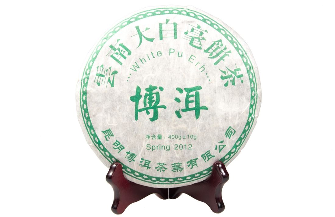 Weißer Pu Erh Beeng Cha (Teekuchen)